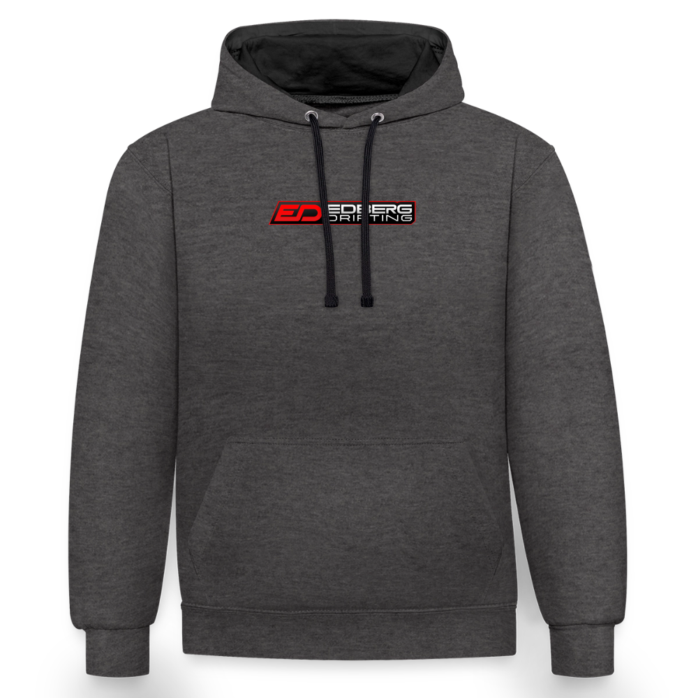 ED Contrast Colour Hoodie - charcoal/black