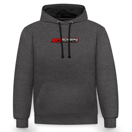 ED Contrast Colour Hoodie - charcoal/black