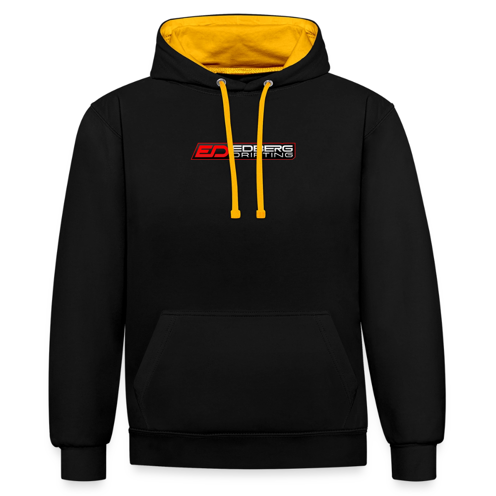 ED Contrast Colour Hoodie - black/gold