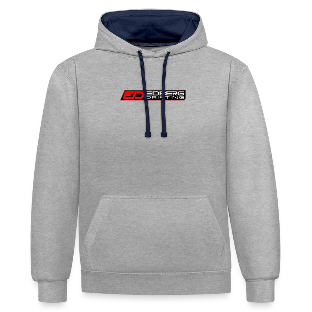 ED Contrast Colour Hoodie - heather grey/navy