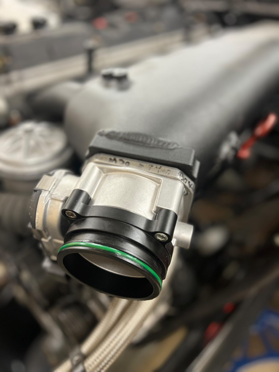 Electric 74mm bosch on M50 intake